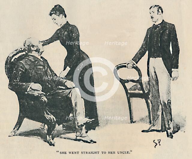 'She Went Straight To Her Uncle', 1892. Artist: Sidney E Paget.