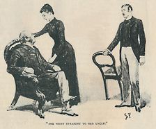 She Went Straight To Her Uncle 1892. Artist: Sidney E Paget