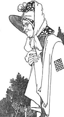 She Wore a Large Hat, With Most Beautiful Flowers On It c1930. Artist: W Heath Robinson