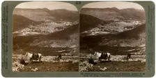 Shechem, south-west from Mount Ebal, Palestine, 1900s.Artist: Underwood & Underwood