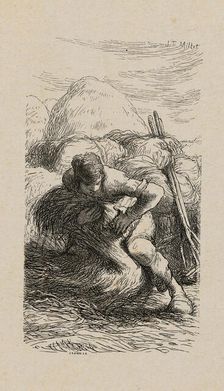 Sheaf-Binder, 1853, after drawing made in 1852. Creator: Jacques-Adrien Lavieille