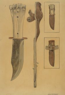 Sheath Knife, c. 1936. Creator: Jesse W. Skeen