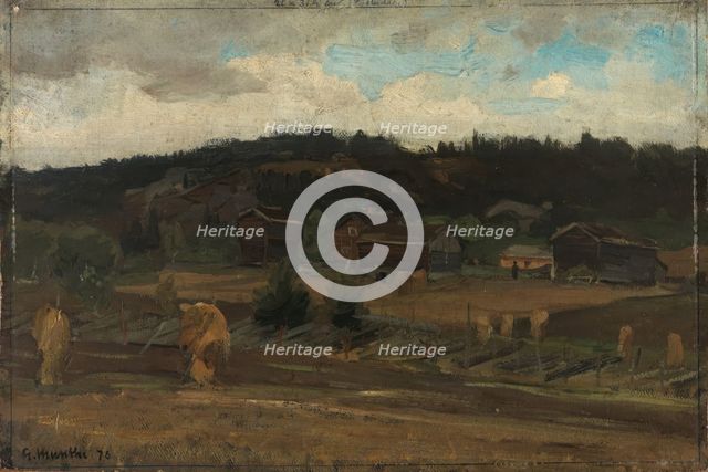 Sheaves of Grain, 1876. Creator: Gerhard Munthe.