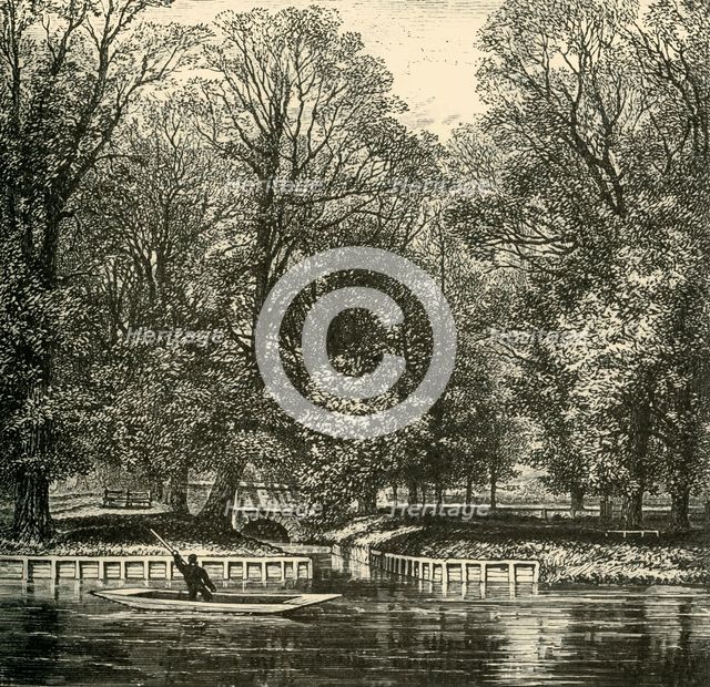 'Sheep Bridge and Sixth Form Bench', 1911. Creator: Unknown.
