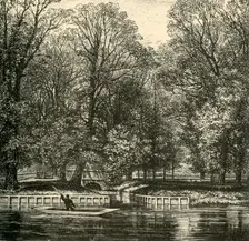 Sheep Bridge and Sixth Form Bench 1911. Creator: Unknown