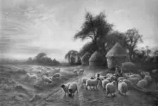 Sheep Feeding c1890, (1911). Artist: Joseph Farquharson
