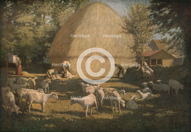 'Sheep Shearing', 1901, (c1930). Creator: Dermod O'Brien.