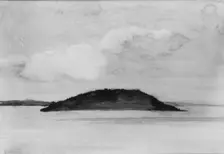 Sheep Porcupine Island, Bar Harbor, Maine, Evening Study, August 29, 1896, 1896. Creator: John La Farge