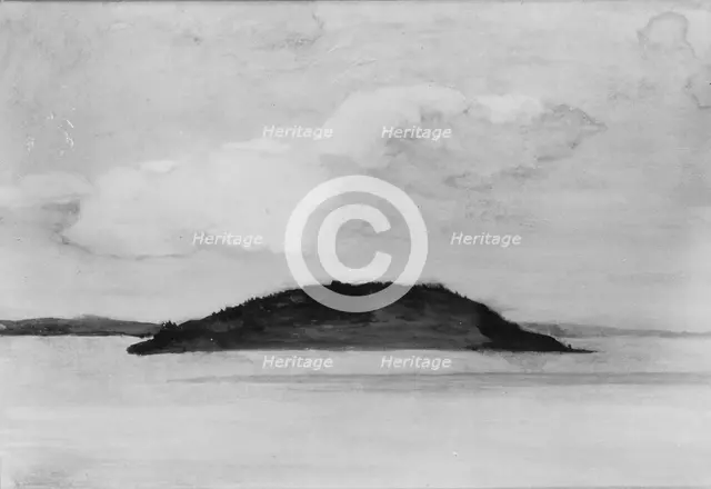 Sheep Porcupine Island, Bar Harbor, Maine, Evening Study, August 29, 1896, 1896. Creator: John La Farge.