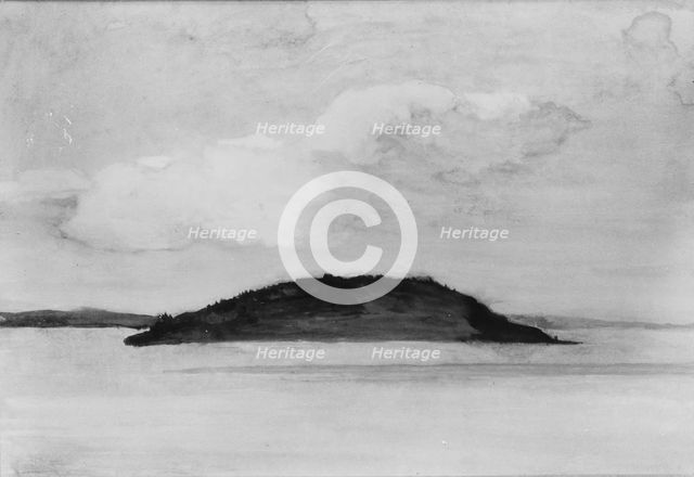 Sheep Porcupine Island, Bar Harbor, Maine, Evening Study, August 29, 1896, 1896. Creator: John La Farge.