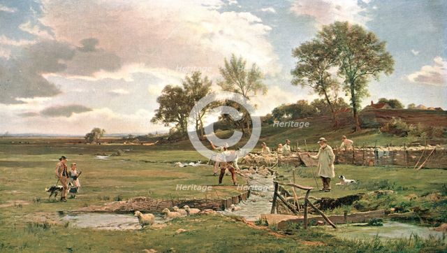 'Sheep-Washing in Sussex', c1889, (c1902). Creator: Unknown.