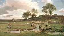 Sheep-Washing in Sussex c1889, (c1902). Creator: Unknown