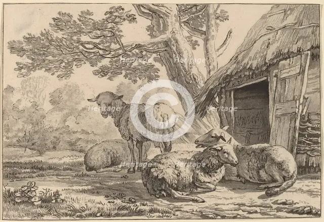 Sheepcote, 1781, published 1787. Creator: Cornelis Brouwer.