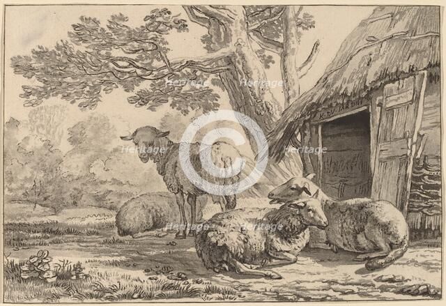 Sheepcote, 1781, published 1787. Creator: Cornelis Brouwer.