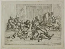 Sheepshearing, 1818. Creator: Johann Adam Klein