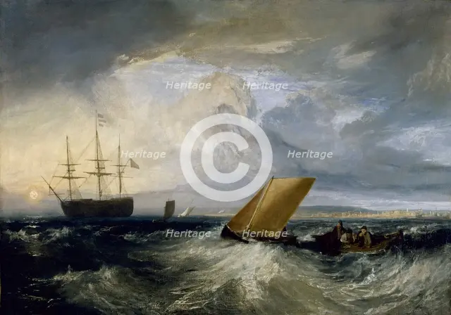 Sheerness as seen from the Nore, 1808. Artist: Turner, Joseph Mallord William (1775-1851)