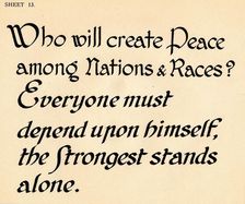 Sheet 13, from a portfolio of alphabets, 1929