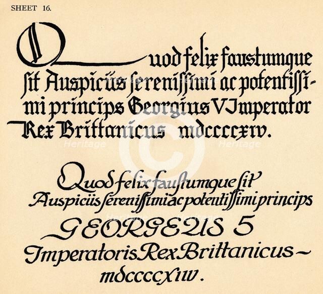 Sheet 16, from a portfolio of alphabets, 1929.