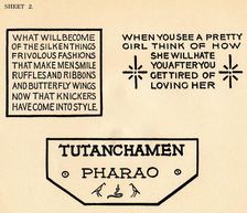 Sheet 2, from a portfolio of alphabets, 1929