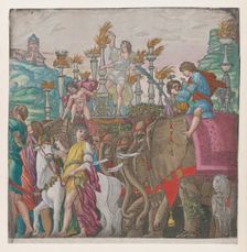Sheet 5: Elephants, from The Triumph of Julius Caesar, 1599. Creator: Bernardo Malpizzi