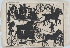 Sheet 5 of figures for Chinese shadow puppets, ca. 1850-70. Creator: Juan Llorens