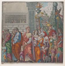 Sheet 7: procession, from The Triumph of Julius Caesar, 1599. Creator: Bernardo Malpizzi