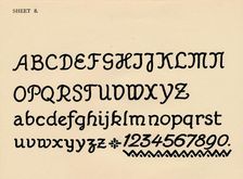 Sheet 8, from a portfolio of alphabets, 1929