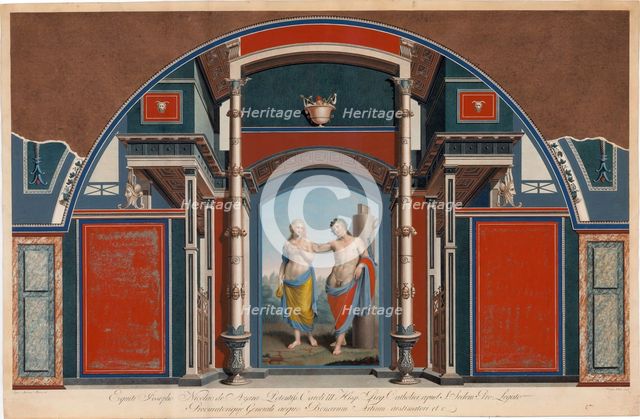 Sheet from a series on the wall decorations of the Villa Negroni in Rome. Plate VII: Bacchus and Ari