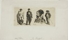 Sheet of Skteches, 1829. Creator: Auguste Raffet
