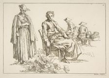 Sheet of Sketches, 1753. Creator: Francois Boucher