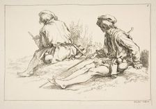 Sheet of Sketches, 1753. Creator: Francois Boucher