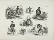 Sheet of Sketches, 1828. Creator: Auguste Raffet