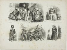 Sheet of Sketches, 1828. Creator: Auguste Raffet