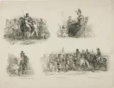 Sheet of Sketches, 1829–30. Creator: Auguste Raffet