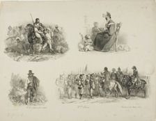 Sheet of Sketches, 1829–30. Creator: Auguste Raffet