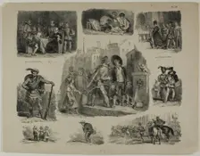 Sheet of Sketches, 1829. Creator: Auguste Raffet
