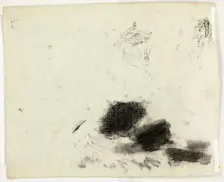 Sheet of Sketches: Architectural and Erotic Drawings, n.d. Creator: Pierre Antoine Mongin