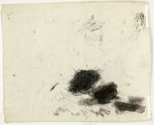 Sheet of Sketches: Architectural and Erotic Drawings, n.d. Creator: Pierre Antoine Mongin