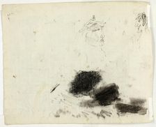 Sheet of Sketches: Architectural and Erotic Drawings, n.d. Creator: Pierre Antoine Mongin