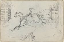 Sheet of Sketches, c. 1881. Creator: Henri de Toulouse-Lautrec