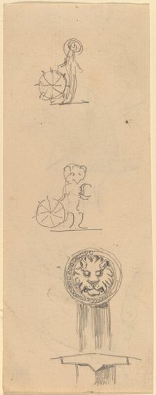 Sheet of Sketches [recto], late 19th century. Creator: Beatrix Godwin Whistler