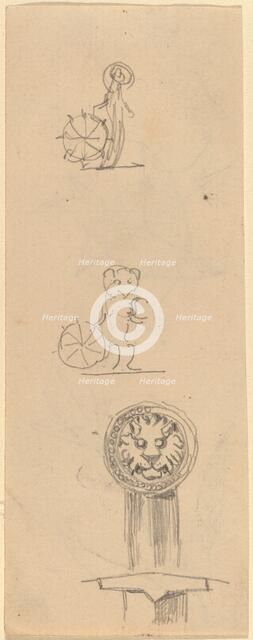 Sheet of Sketches [recto], late 19th century. Creator: Beatrix Godwin Whistler.