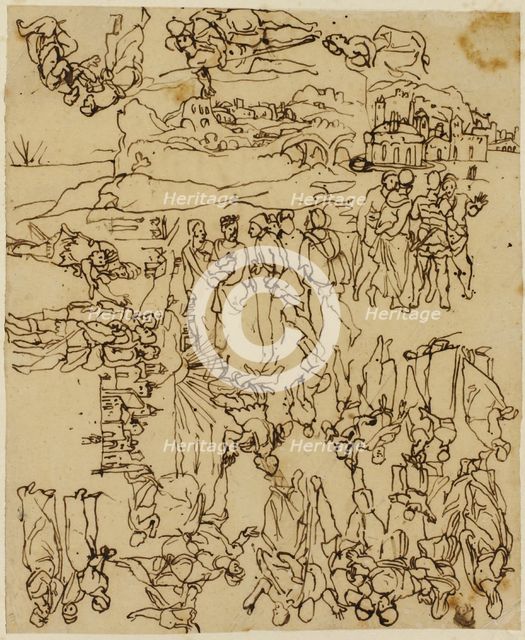 Sheet of Sketches: The Life of Christ, n.d. Creator: Rodolphe Bresdin.