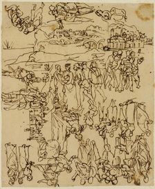 Sheet of Sketches: The Life of Christ, n.d. Creator: Rodolphe Bresdin