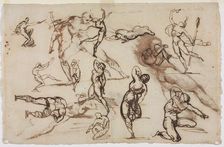 Sheet of Sketches (verso), 1819. Creator: Théodore Géricault (French, 1791-1824)