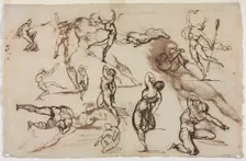 Sheet of Sketches (verso), 1819. Creator: Théodore Géricault (French, 1791-1824)