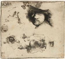 Sheet of studies, 1632. Creator: Rembrandt Harmensz van Rijn