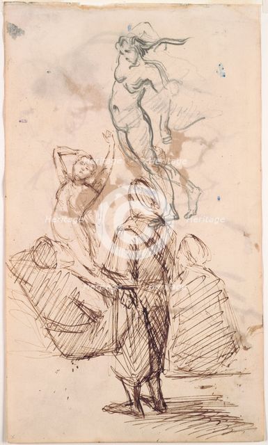 Sheet of Studies, 1871-1876. Creator: Paul Cézanne (French, 1839-1906).