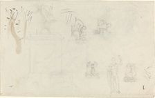 Sheet of Studies. Creator: John Flaxman