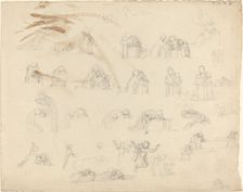 Sheet of Studies. Creator: John Flaxman